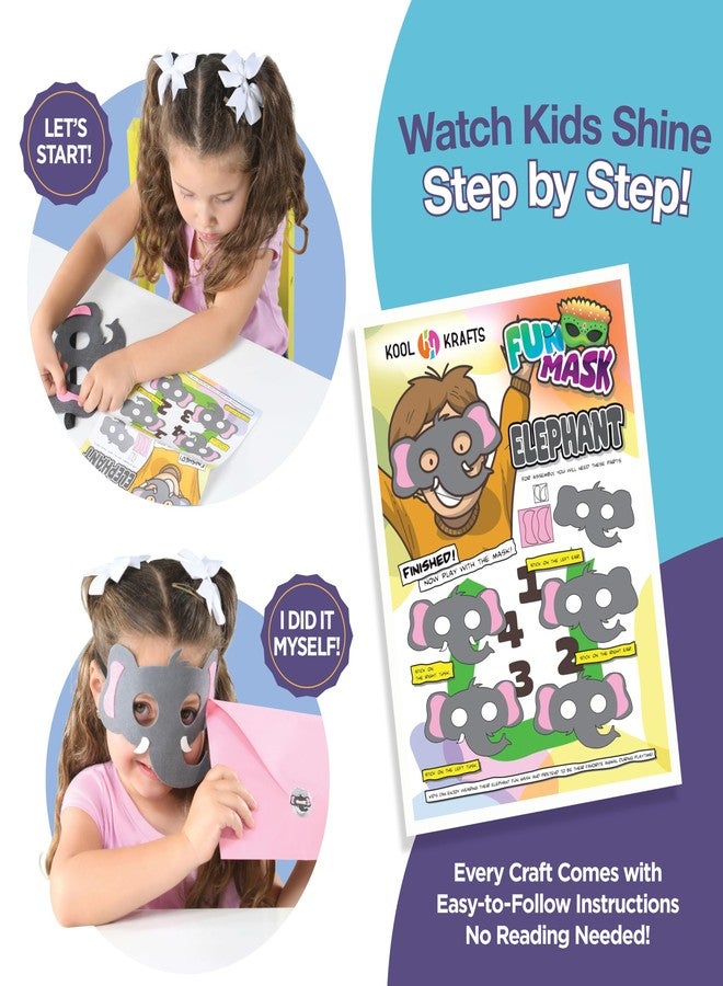 KOOL KRAFTS 20 Arts & Crafts Kit for Kids, All-Inclusive, No Mess Craft Kits & Supplies for Boys & Girls - DIY Creative Activity, Easy Step-by-Step Guide, Individually Packaged Crafts, Christmas Gift, Travel Gift - Image 3